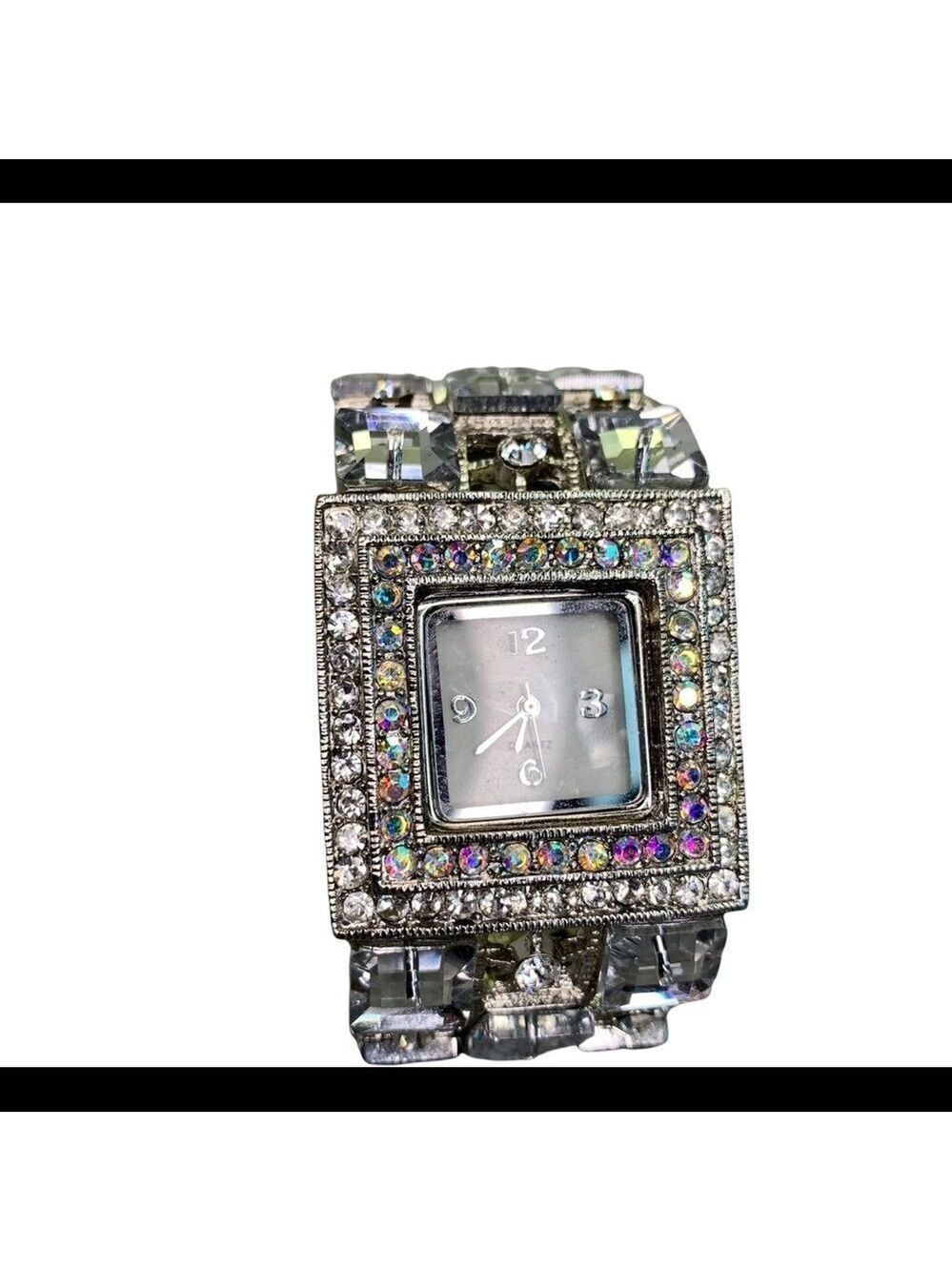 💥SPARKLY rhinestone iridescent embellished costume jewellery Quartz bracelet - Picture 2 of 6